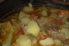 Баранина с баклажанами и помидорами