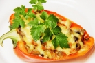 Запеченный перец с грибами