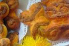Булочки облитые халвой