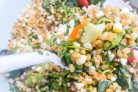 Салат с кукурузой и помидорами
