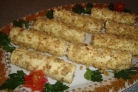 Сырные трубочки с острой начинкой
