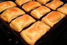 Слойки с яблоками из готового теста