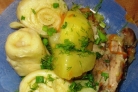Штрудель с курицей и картошкой