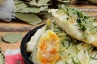 Постные вареники с капустой