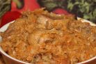Утка, тушенная с капустой квашеной