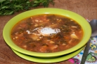 Борщ на курином бульоне
