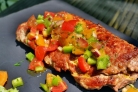 Свинина, фаршированная грибами и сыром