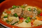 Жаркое из говядины в горшочках