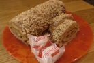 Ореховый рулет с вареной сгущенкой (на скорую руку)