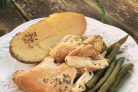 Куриная грудка, тушенная в мультиварке