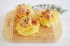 Кексики из спагетти с фрикадельками