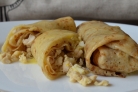 Блинчики с фаршем и яйцом