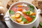 Овощной суп с грибами  