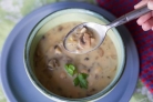 Суп с фасолью и грибами