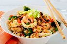 Жареный рис с морепродуктами