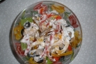 Салат с языком и перцем