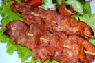 Мясо на шпажках в духовке