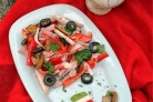 Салат с перцем и грибами
