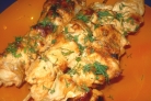 Шашлык из курицы на сковороде