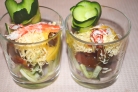Салат из натурального крабового мяса