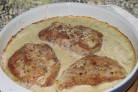 Свинина со сливками и сыром