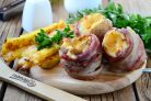Картофельная "бомба" с сыром и беконом