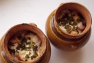 Картошка с сосисками в горшочках