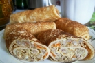 Блины, фаршированные мясом