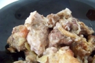 Свинина со сметаной и сыром