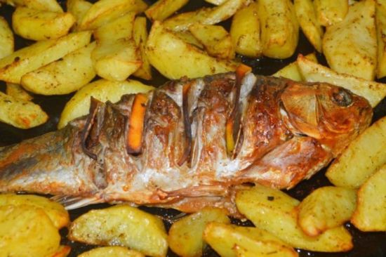 рыба с картофелем
