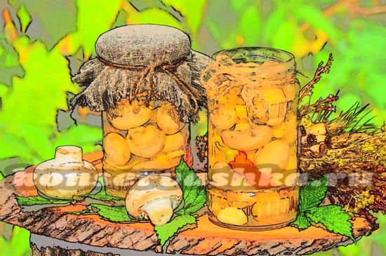 Острые маринованные шампиньоны на зиму    