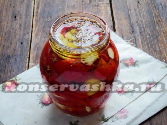 Залить маринад 