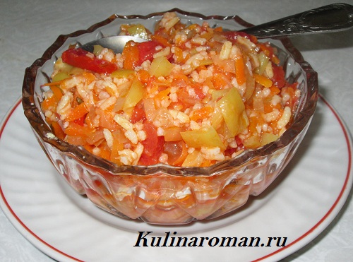 салат с рисом салат с рисом овощной