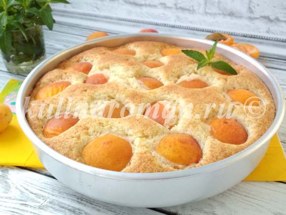 вкусный абрикосовый пирог