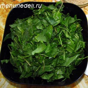 Основной продукт Подготовленный щавель для легкого и летнего супа с яйцом