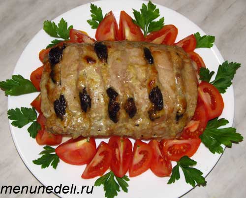 Вкусное и нарядное блюдо Свинина запеченная куском на праздник