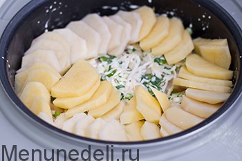 Картошка с грибами в мультиварке Картошка с грибами в мультиварке