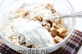Картофельная бабка с курицей Картофельная бабка с курицей