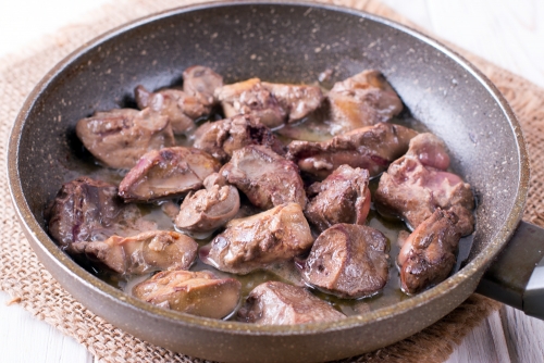 Суп с куриной печенью и лапшой Суп с куриной печенью и лапшой