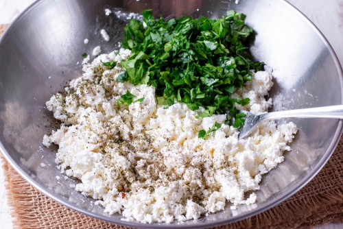 Лаваш с творогом и зеленью Лаваш с творогом и зеленью