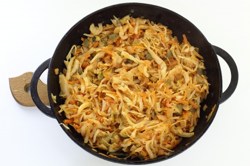 Тушеная капуста с кабачками на гарнир Тушеная капуста с кабачками на гарнир