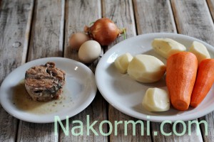 Салат Мимоза с сардиной