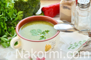 Крем-суп из брокколи со сливками