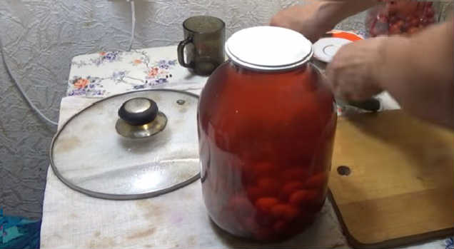 Kompot iz alychi na zimu16