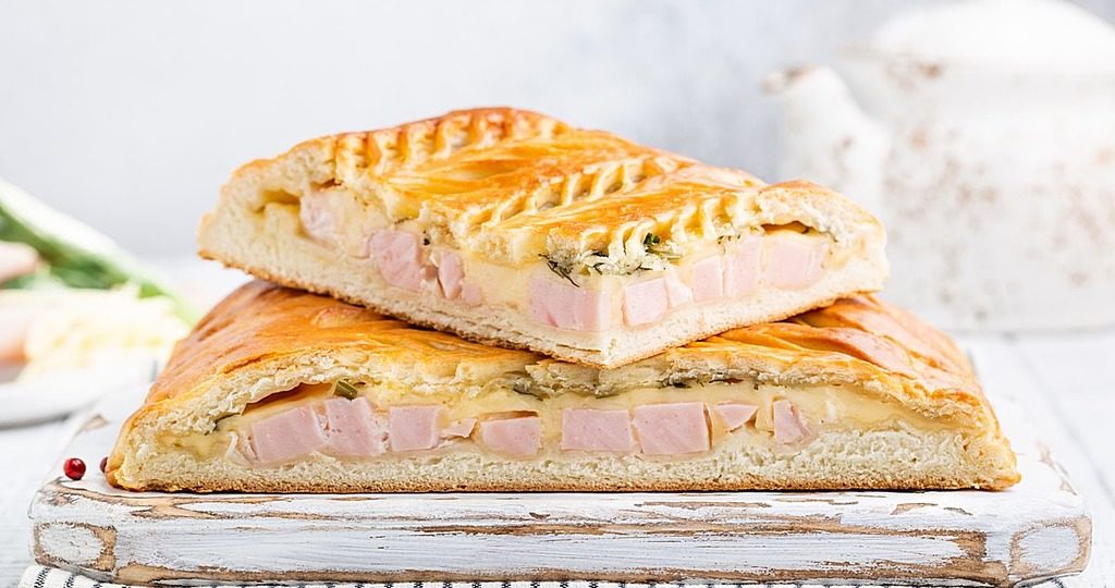 пирог с ветчиной и сыром