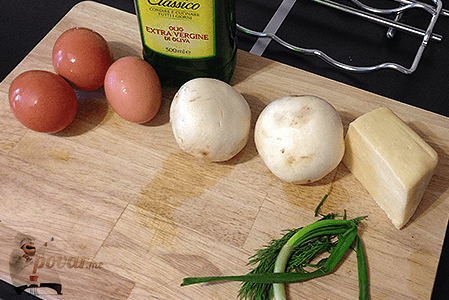 Омлет с грибами — рецепт приготовления с фото