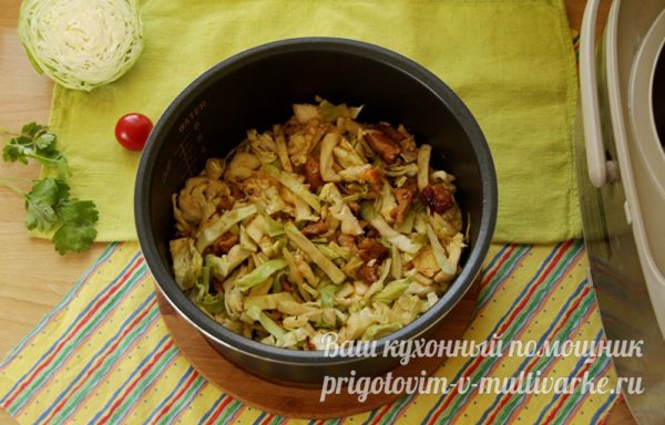 добавляем капусту