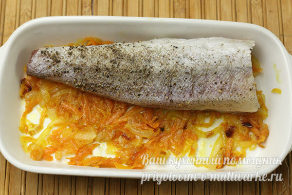 Овощи с рыбой