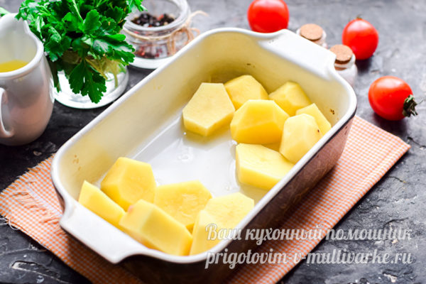 нарезать картофель