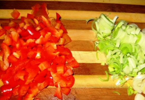 Цветная капуста с овощами
